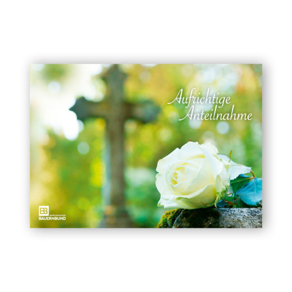 Billett "Trauer Kreuz"