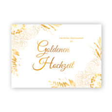 Billett "Goldene Hochzeit"